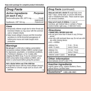 Kids’ Cough & Chest Congestion Blueberry Flavor